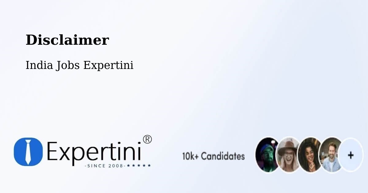 Disclaimer – Razampeta - India Jobs Expertini